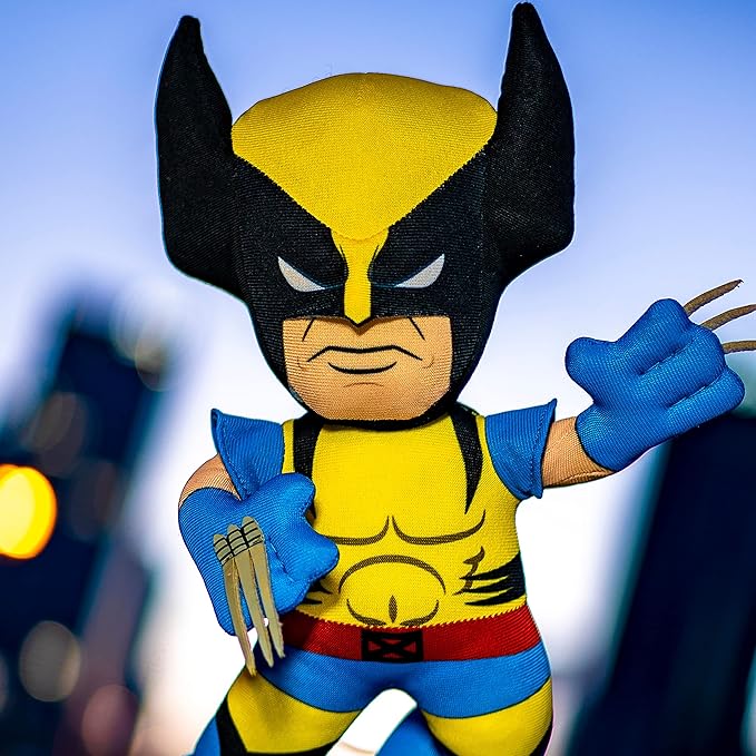 Bleacher Creatures Marvel Wolverine 10" Plush Figure - A Superhero for Play and Display
