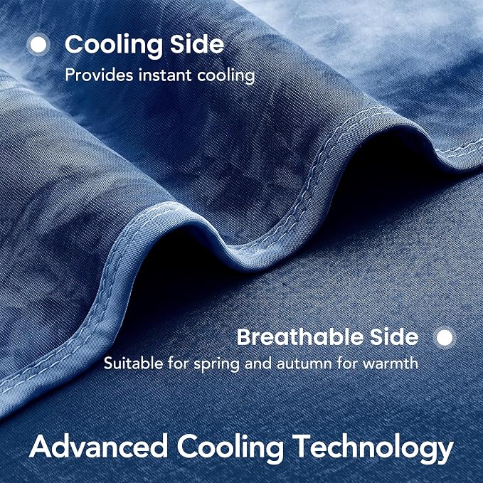 Cooling Blanket King Size 90"x104" for Hot Sleepers | Cold Summer Soft Blanket for Bed Couch and Travel Absorbs Heat Q-Max>0.35 Cool Lightweight Throw for Night Sweats Menopause