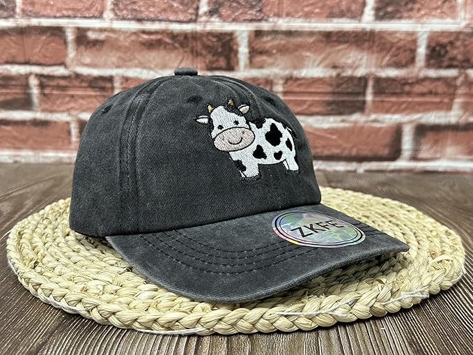 Embroidered Animal Baseball Hats for Boy and Girl
