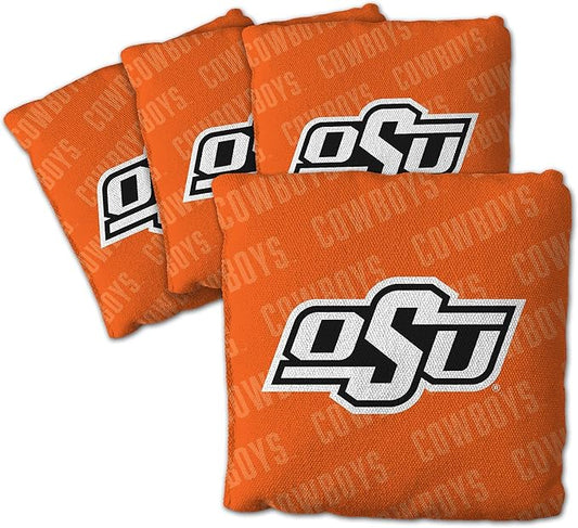 YouTheFan Officially-Licensed NCAA Set of 4 Cornhole Bags - All Weather Regulation 6” x 6” Size - 16oz Weight - Designed in USA