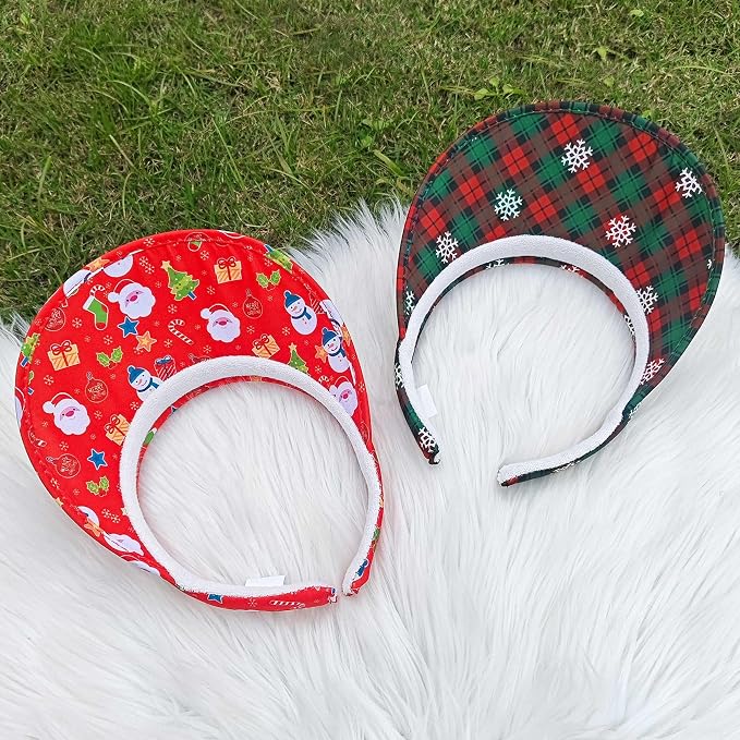 2 Pack Sun Visor Hats Women Men Clip On Wide Brim Visors Hat Outdoor Sports Golf Beach Travel Tennis Caps