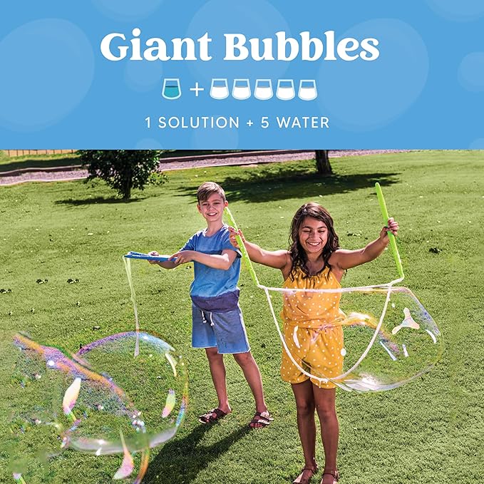 JOYIN 100 Oz Concentrated Bubble Solution (up to 8 Gallon) for Large Party in Summer Celebrations, Party Favor, Bubble Summer Toy, Classroom Prizes, Easter (Green)