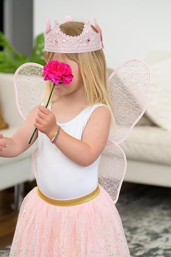 Little Adventures Shimmer Tutu Costume Dress Up - Machine Washable Girl Pretend Play and Party Outfit for Ages 3-8