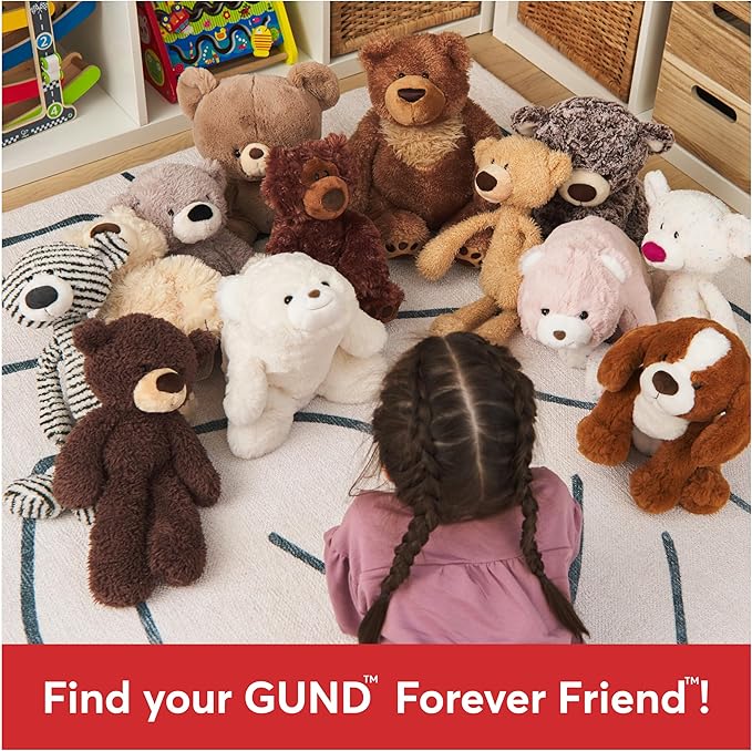 GUND Kian Spaniel Puppy Dog Plush, Stuffed Animal for Ages 1 and Up, 10”, Brown/White