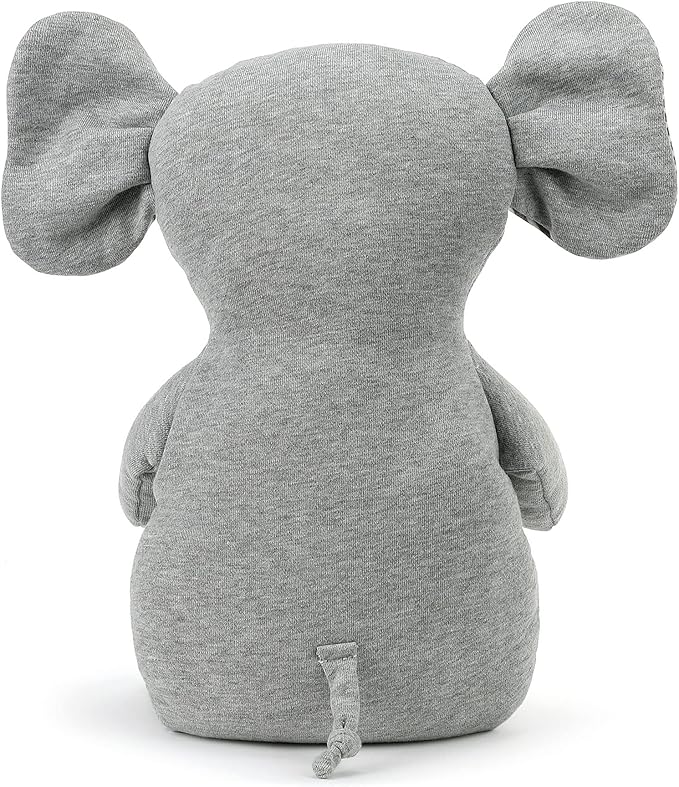 DEMDACO Tons of Love Elephant Grey Stripe 20 inch Polyester Plush Fabric Figure Toy