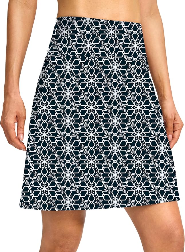 G Gradual 19" Skorts for Woman with Pockets High Waist Golf Skirt | Lightweight, Stretchy, Breathable, Tummy Control, Built-in Shorts, Athletic, Tennis, Pickleball, Casual Summer