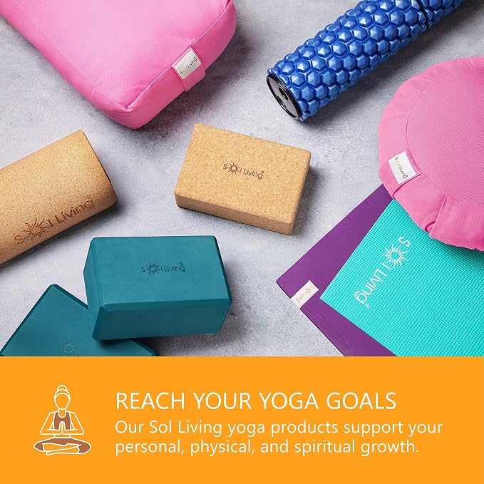 Meditation Cushion Sol Living Yoga Floor Pillow 100% Cotton Floor Cushion Removable Cover Firm Comfort Yoga Floor Cushion Seating for Adults Machine Washable Zafu Meditation Pillow Pouf Bolster Pillow