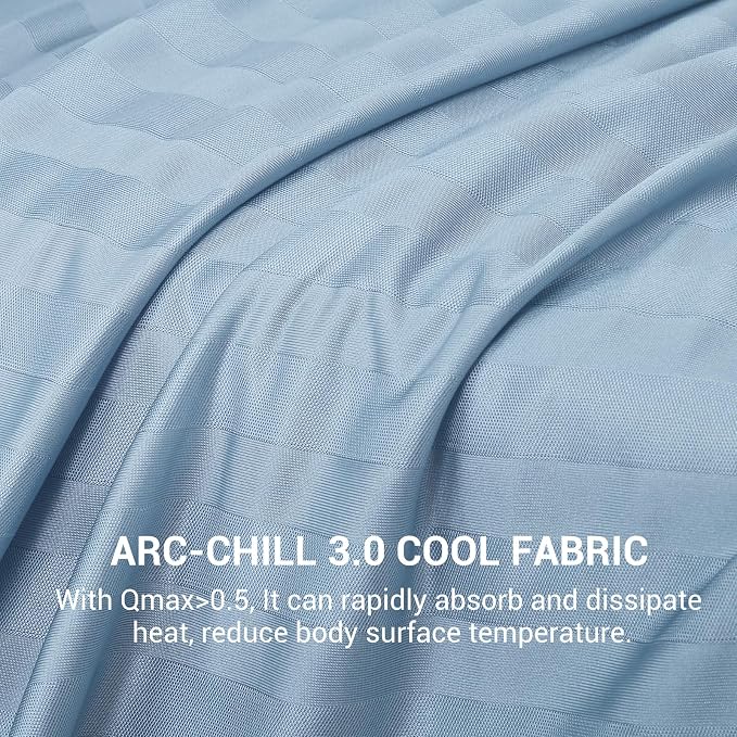 Elegear Double-Sided Cooling Blanket Throw for Hot Sleepers, Arc-Chill 3.0 | Q-Max>0.5 Cooling Fabric, Absorbs Heat to Keep Body Cool, Breathable Summer Blankets for Night Sweats & Menopause, 51"x67"