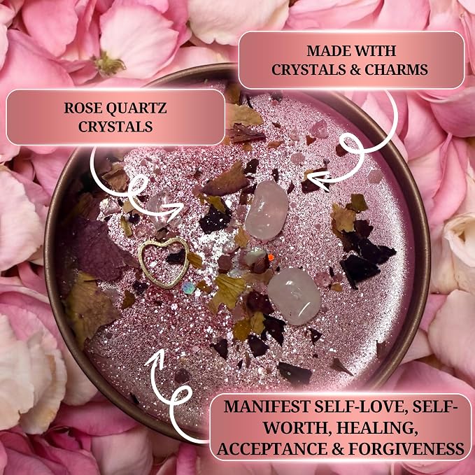 – Self Love Ritual Spell Candle | Spiritual Tool for Healing, Confidence & Manifestation | Hoodoo, Wiccan, Pagan, Conjure (16oz)