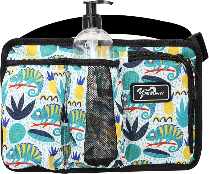 Massage Bottle Bag ，Massage Therapist Holster ，Massage Lotion Holster， Massage Oil Holster（3,bottle， Pattern design）