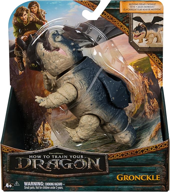 DreamWorks Dragons How to Train Your Dragon, Gronckle, 5” Action Figure, Kids Toys for Boys Ages 4 and up