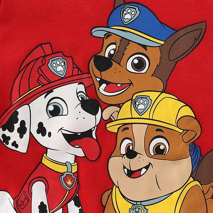 Paw Patrol Nickelodeon Marshall Chase Rubble Boys Sweatshirt and Pants 2 Piece Set for Toddler and Little Kids