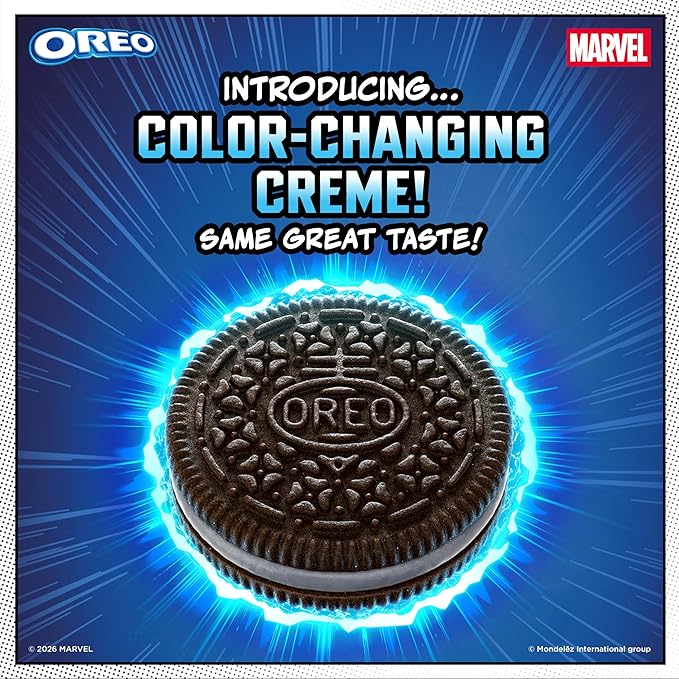 MARVEL OREO Stuf of Legends Chocolate Sandwich Cookies, Special Edition, 10.68 oz