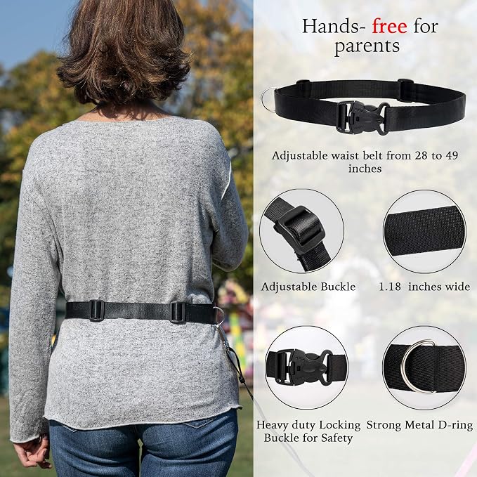 HappyVk Toddler Leash Harness Kid Leash Child Safety Harness Baby Leash Anti Lost Ages 1-4
