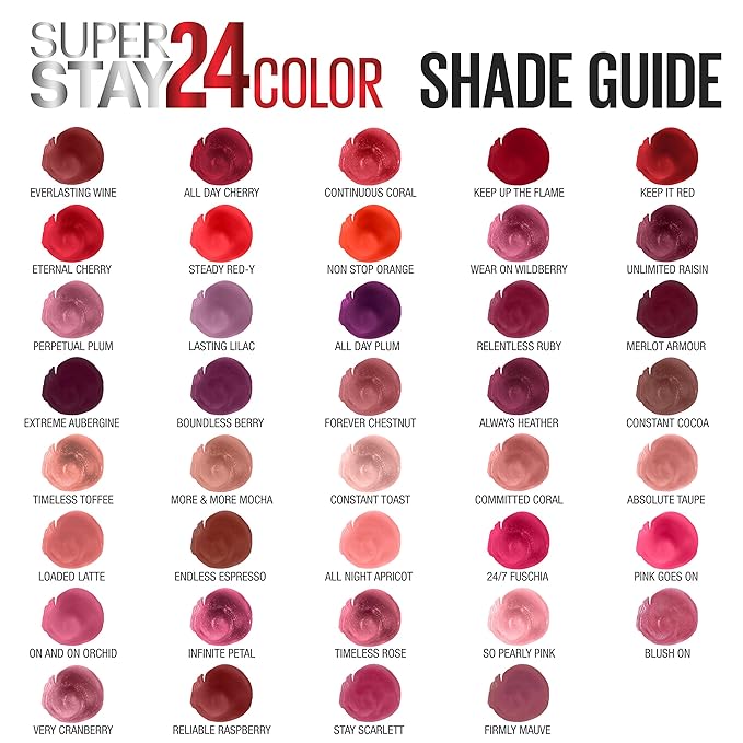 Maybelline Super Stay 24, 2-Step Liquid Lipstick Makeup, Long Lasting Highly Pigmented Color with Moisturizing Balm, Relentless Ruby, Ruby Red, 1 Count