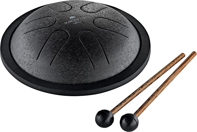 Meinl Sonic Energy Mini Steel Tongue Drum 6 Notes 6" with Mallets, Bag — Sound Healing Instrument for Musical Education, Meditation, ASMR, Yoga