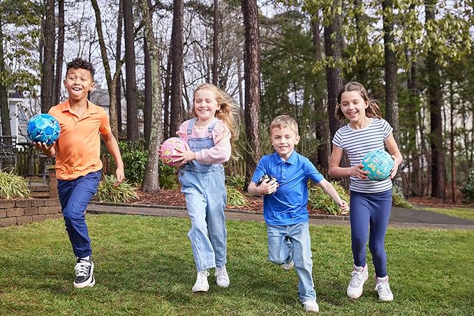 Crocodile Creek Playground Ball - Durable Rubber Ball for Kids Ages 3 and Up - Bouncy Inflatable Ball for Kickball, Indoor Games, and Outdoor Sports - PVC-Free - Fish - 5-inch Diameter