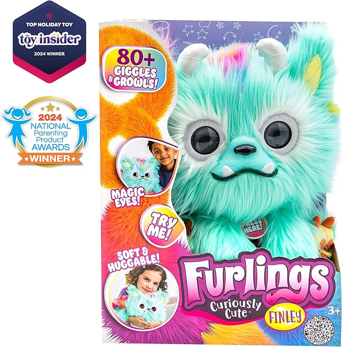 Finley - 13" Interactive Plush Toy, 80+ Sounds & Animations, Gift for Girls & Boys 3+
