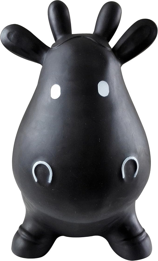 AppleRound Inflatable Ride-on Bouncy Animal Hopper – Horse, Cow or Unicorn – Kids Space Hopper Bouncer with Hand Pump – Jumping Toy for Indoor/Outdoor Play