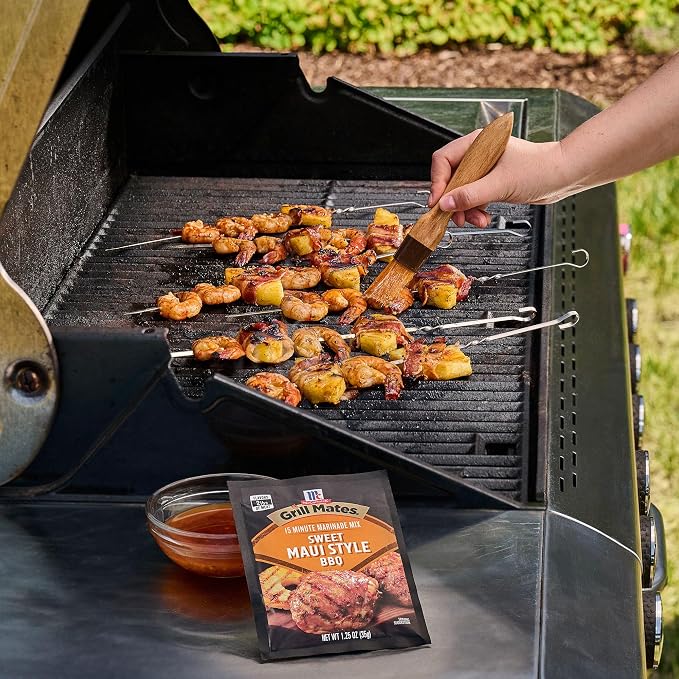 McCormick Grill Mates Marinade Mix, Hawaiian Style BBQ, Tropical Hawaiian-Inspired, 15 Minute Marinade for Chicken, Pork, and Seafood, 1.25 oz (Pack of 12)