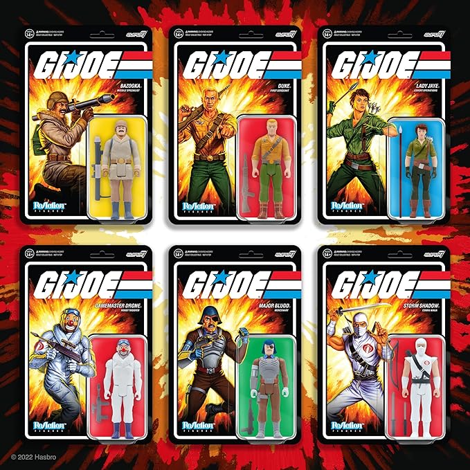 Super7 G.I. Joe Storm Shadow 3.75 in Reaction Figure