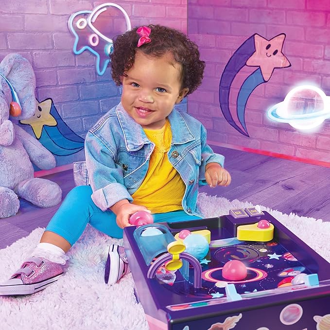 Little Tikes Old School My First Pinball Activity Table, Letters, Numbers, Planets, Counting, Sounds, Learning, Lights, Retro, Preschool Toy for Toddlers Girls Boys Ages 12 months, 1 - 2 Years