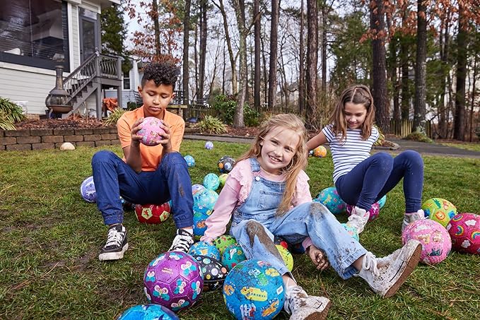 Crocodile Creek Soccer Ball - Inflatable Rubber Ball for Kids Ages 4 and Up - for Indoor and Outdoor Sports - PVC-Free