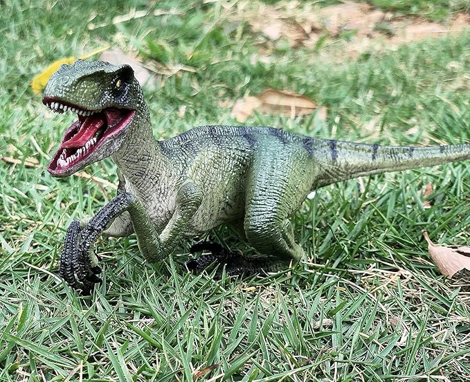 Gemini&Genius Velociraptor Dinosaur Toy for Kids, Realistic Velociraptor Dino, Detail Raptor Action Figure, Gift and Dinos World Collection Toy for Kids