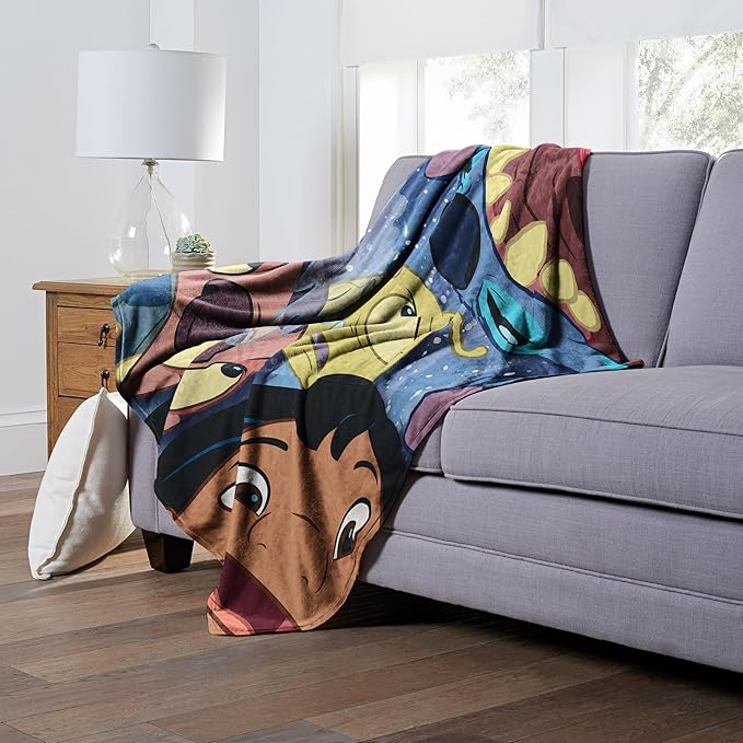 Northwest Disney 100 Silk Touch Throw Blanket, 50" x 60", Ohana