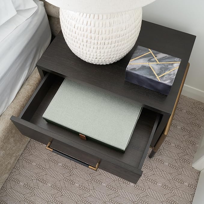 ZICOTO Decorative Photo Storage Boxes with Lids - Set of 2 Beautiful Linen Organizers Are Perfect to Safely Store Your Pictures, Documents, Scrapbooking Supplies, Keepsakes and Other Memories in Style