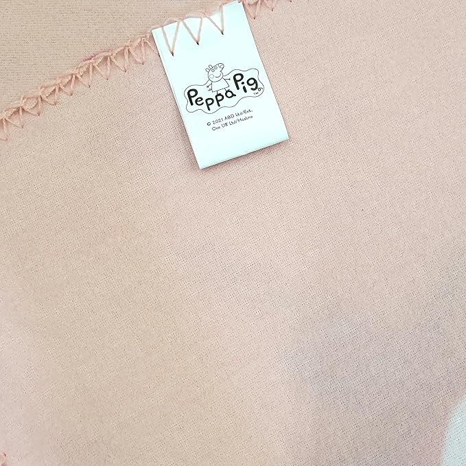 Girls Pink Fleece Soft and Cozy Throw Blanket (40" x 60) (Peppa-5)
