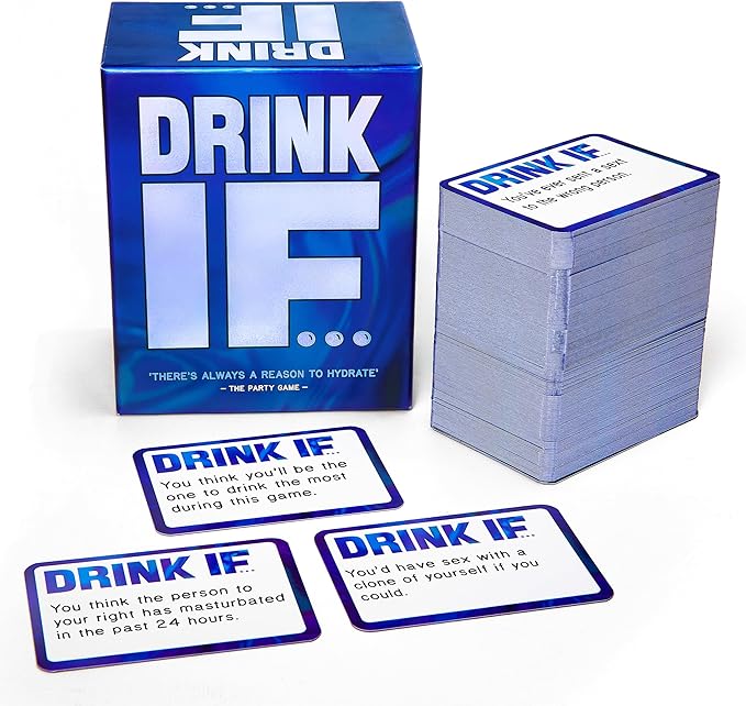 Drink IF… Adult Drinking Game for Parties + After Dark Expansion Set | Funny Icebreaker & Conversation Starter Card Game for Friends and Groups | Great for Game Night and Pregames| Fun Gift for Adults