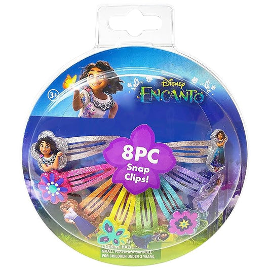 Disney Encanto Kids Hair Clips for Girls Snap Clips 8 pack multi color Ages 3+