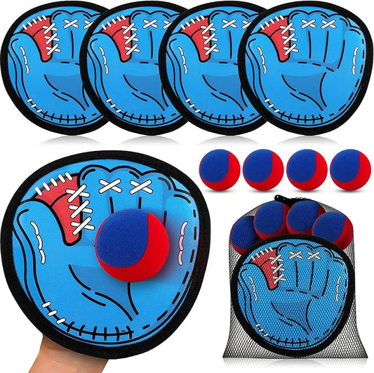 Toss and Catch Ball Game Set, Kids Toddler Baseball Glove & Catch Ball Toys,Kids Sports & Outdoor Play Toys for Family,Outside Toys for 3 4 5 6 7 8 9 10+Year Old Boys Girls Birthday Gifts