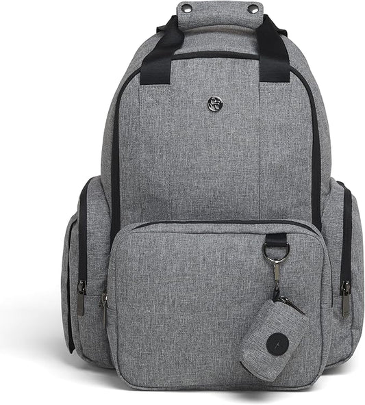 HUGGIES Unisex-adult Signature Hug Pack Diaper Backpack, Dark Grey Heather, One Size