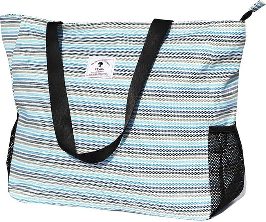 ESVAN LARGE BEACH BAG Water Resistant Lightweight 20 inch Women Oversize Tote Bag for Gym Beach Travel Pool Yoga Nurse