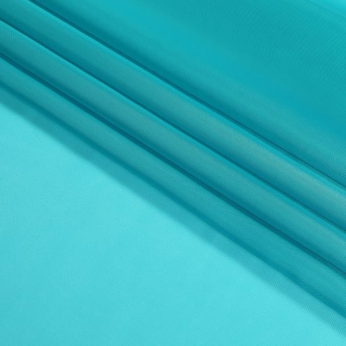OWENIE Turquoise Blue Sheer Curtains, Sheer Curtains 84 inch Length 2 Panels Set, Rod Pocket Voile Fimly Sheer Drapes for Living Room/Bedroom, 2pcs, Each 42" W x 84" L