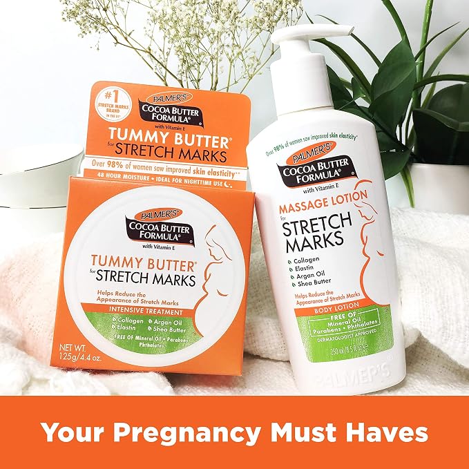 Palmer's Cocoa Butter Formula Massage Lotion For Stretch Marks with Vitamin E, Collagen and Elastin, and Shea Butter, 8.5-Ounce Bottles (Pack of 6)