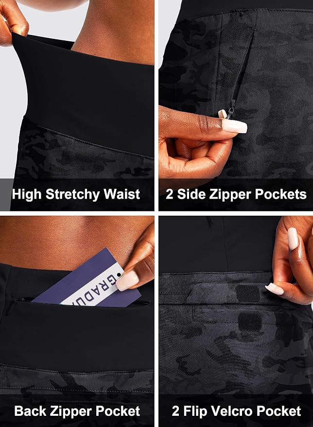 G Gradual Golf Skorts Skirts for Women with 5 Pockets Women's High Waisted Lightweight Athletic Skirt for Tennis Running