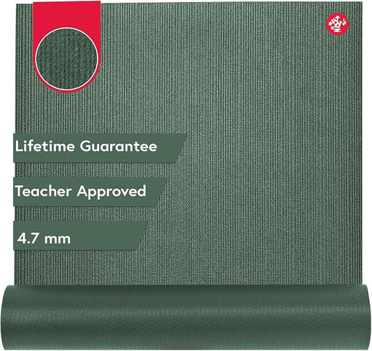 Manduka PROlite Yoga Mat 4.7mm | Lifetime Durability | Hygienic Construction | Teacher Approved
