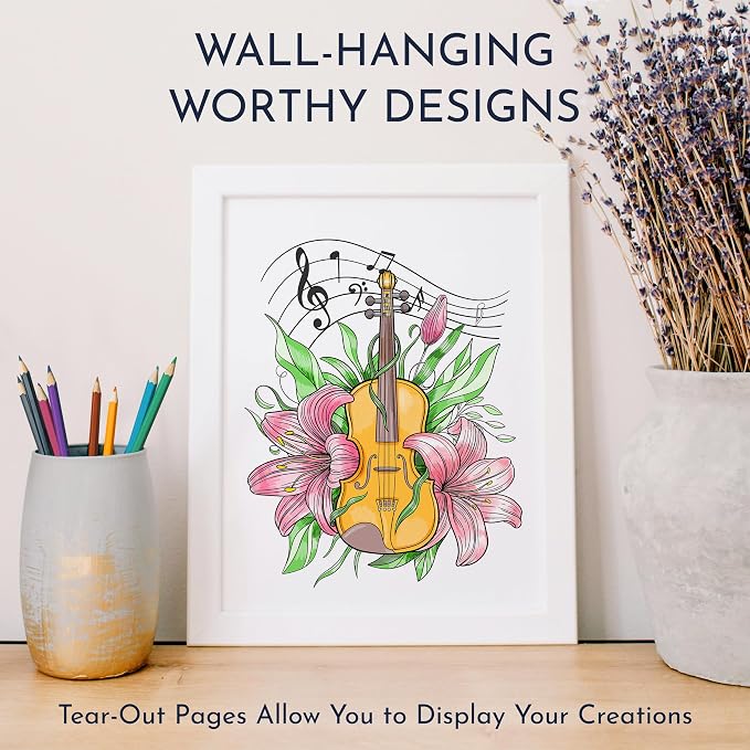 Coloring Books for Adults Relaxation (2 Pack) – Inspirational Quotes with 60 Peaceful Designs on Thick 140gsm Paper – Adult Coloring Book for Women, Stress Relief and Mindful Self-Care Gift Set