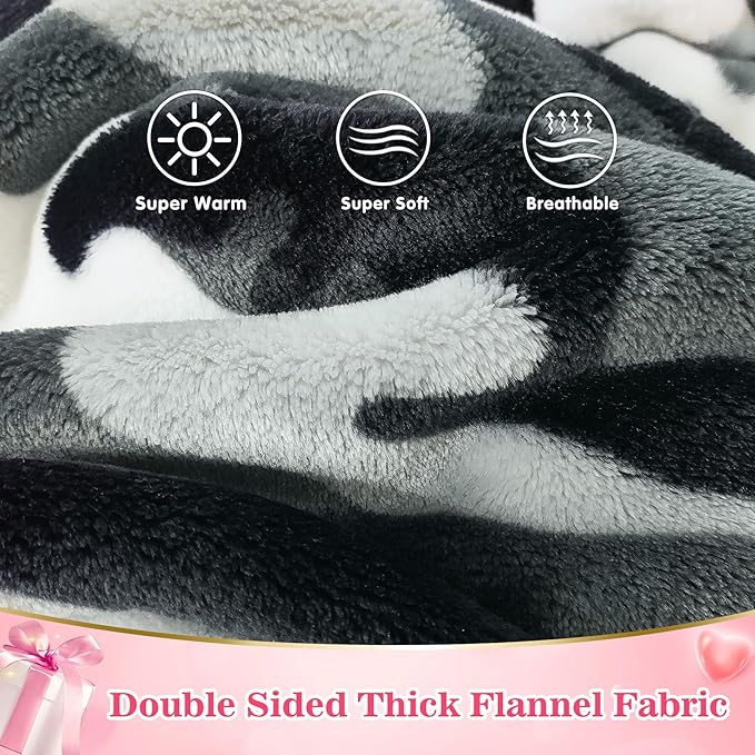 Waitu Wearable Blanket Sweatshirt Gifts for Women and Men, Warm and Cozy Giant Blanket Hoodie, Thick Flannel Blanket with Sleeves and Giant Pocket - Camo