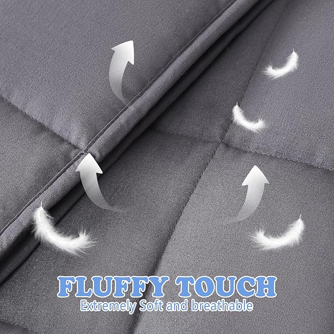 Weighted Blanket - Weighted Blanket 5 lbs Grey Heavy Blanket - Breathable Blanket(36 * 48 inches, 5 lbs)