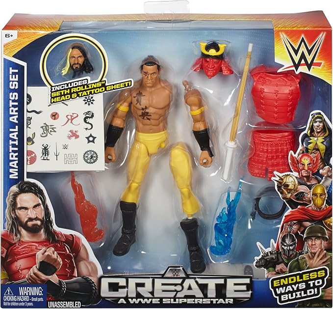 WWE MATTEL Superstar Seth Rollins Ninja Pack