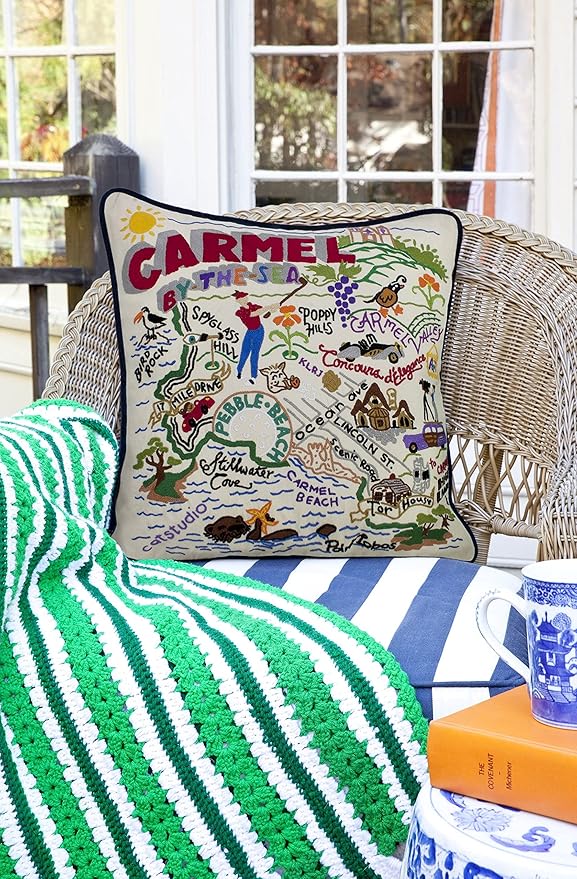 Catstudio Carmel Embroidered Decorative Throw Pillow