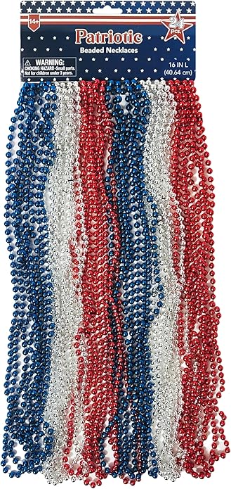 LUV HER Beaded Necklaces 24-Pack – Party Accessories for Girls & Women – Festive Dress-Up & Pretend Play