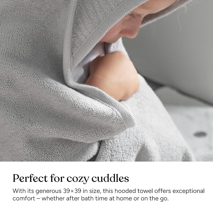 Ehrenkind® Hooded Towel, Baby Towel with Hood Made of Cuddly Soft Organic Cotton, Bath Towel in 100 x 100 cm, Rose, Children's Bath Towel, As Baby First Equipment Newborn or Baby Gift