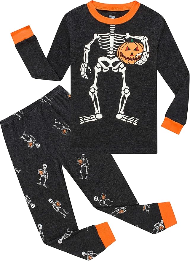 KikizYe Little Big Boys Girls Pajamas Set Kids PJs 100% Cotton Sleepwear