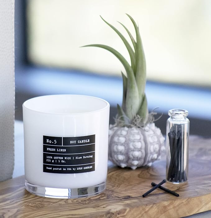 Lulu Candles | Amber, Rose & Sheer Musk II | Luxury Scented Soy Jar Candle | Hand Poured in The USA | Highly Scented & Long Lasting- 9 Oz. 2 Pack