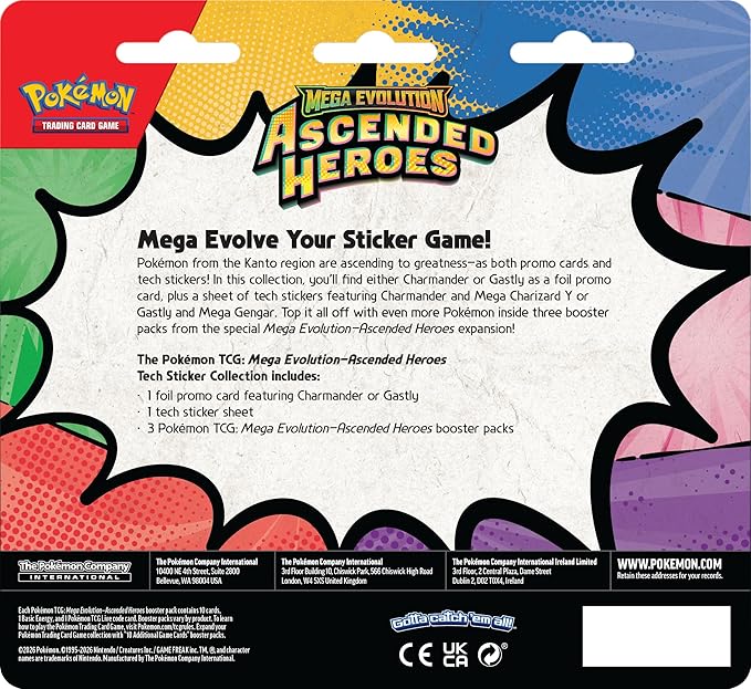 Pokémon TCG: Mega Evolution—Ascended Heroes Tech Sticker Collection - Charmander